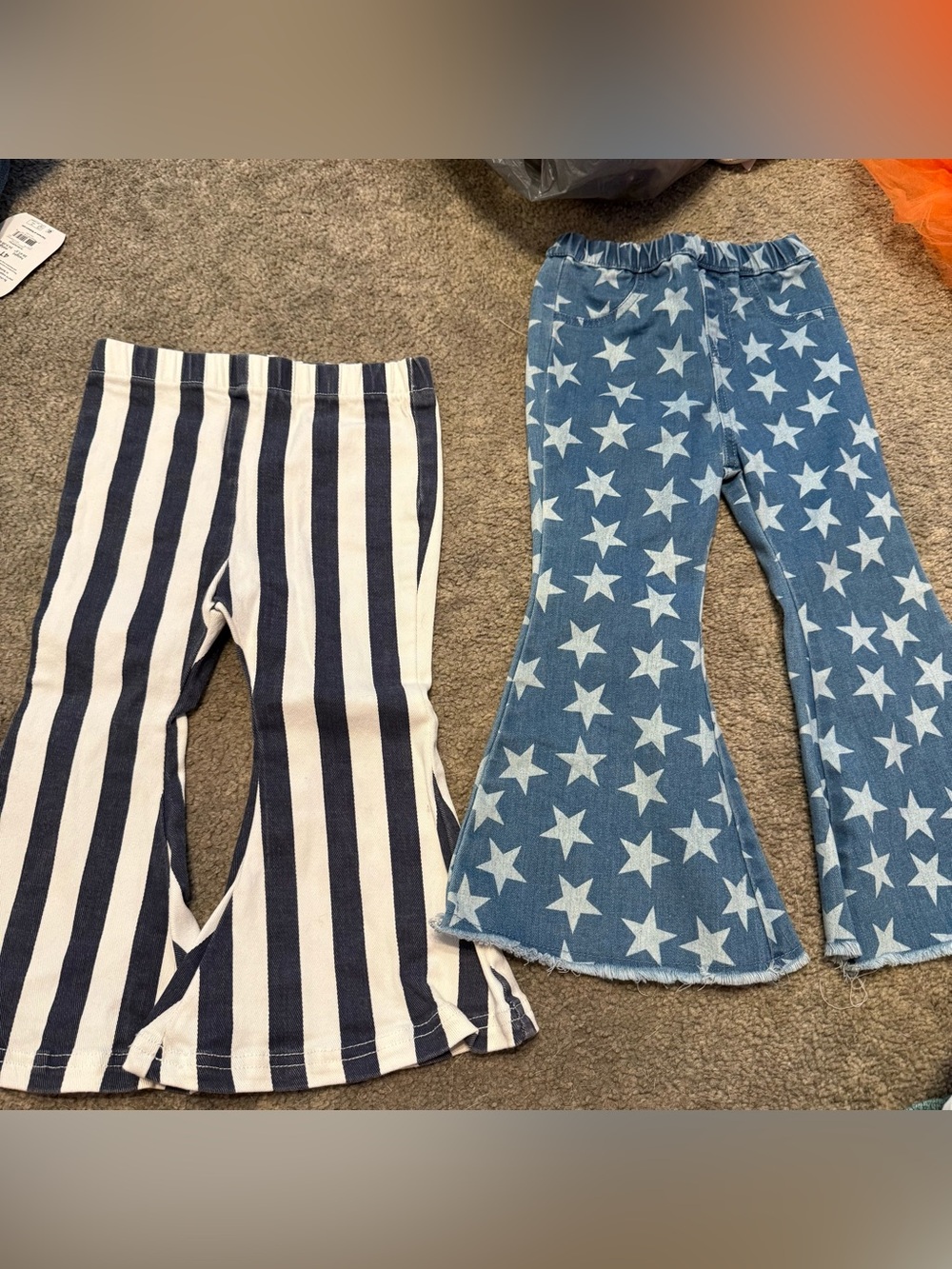 NWOT 3T Baileys Blossom
bell Bottoms Stars and Stripes
